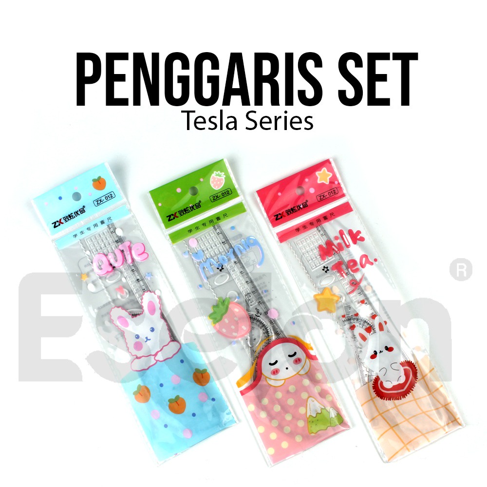 

IDOLAKU Penggaris Set Tesla 20cm