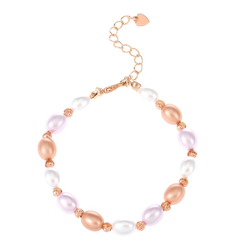 Gelang Mutiara Air Tawar Siswa Perempuan Pacar Desain Sederhana Baroque Pearl Bracelet