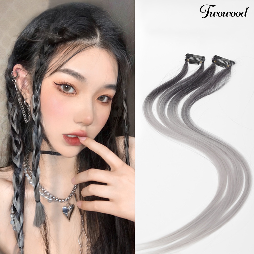 Twowood Invisible Extensions Hair Adjustable One-piece Ringan Simulasi Rambut Ekstensi Seamless Untuk Wanita