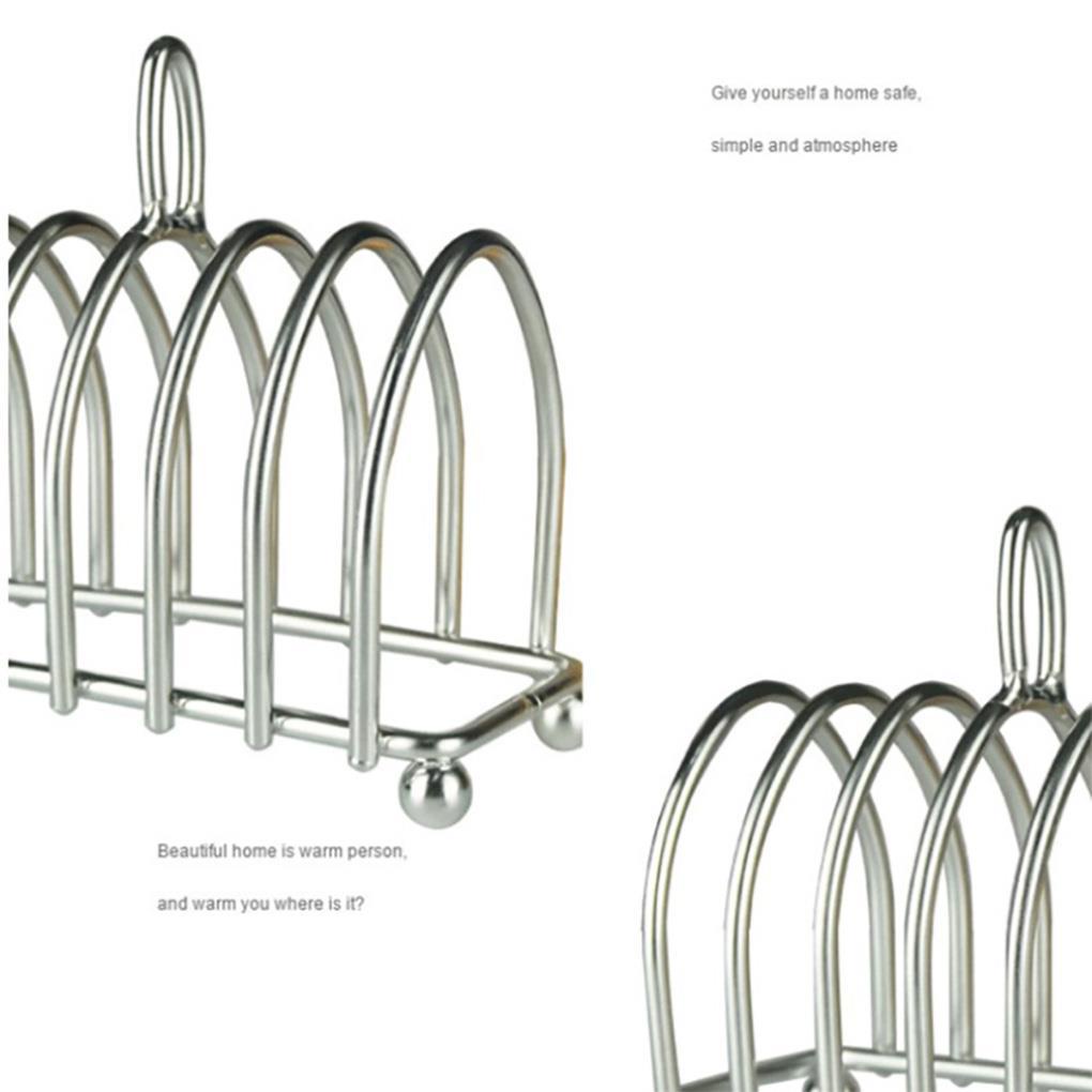 Rak Roti Bakar Bingkai Display Makanan Stainless Perlengkapan Makan Rumah Tangga Nyaman Menyimpan Aksesoris Untuk Dapur Rumah Restoran