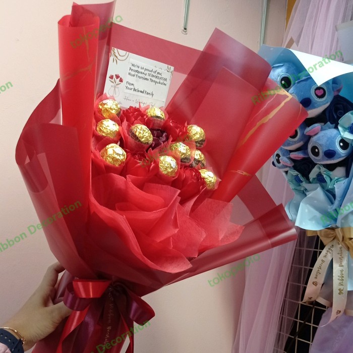 [SC] Coklat fererro , ferrero bucket , handbouquet coklat