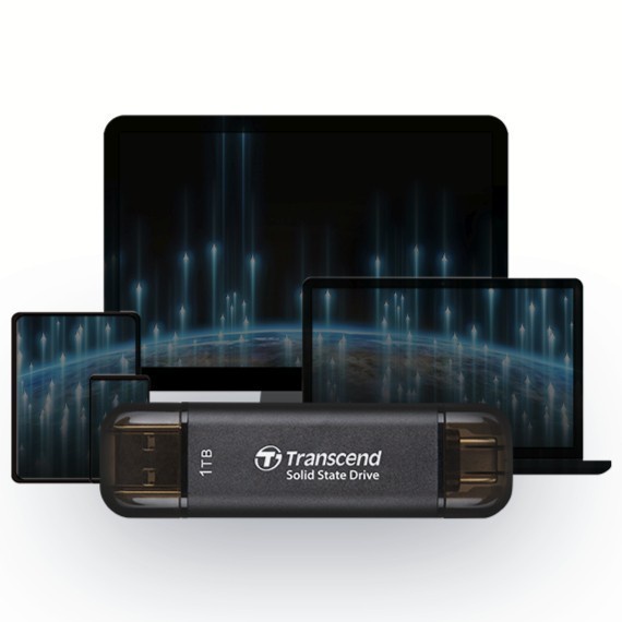 SSD Transcend ESD310C 256GB 512GB 1TB - SSD Eksternal Portable