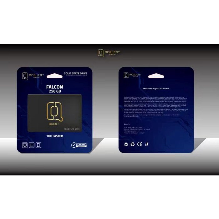 SSD MCQuest Digital Falcon 256GB 512GB 1TB - SSD Internal Sata 2.5