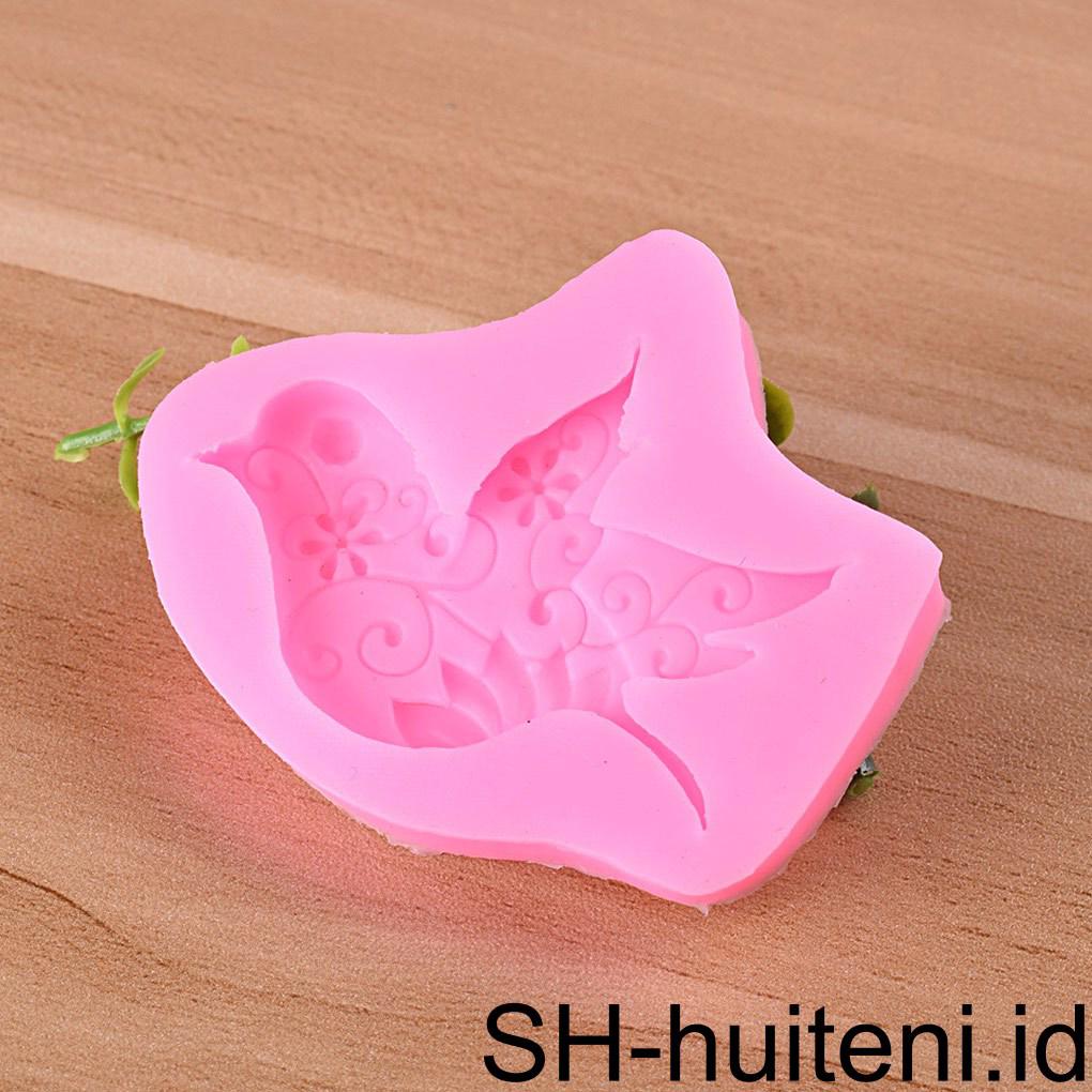 Bird Cetakan Kue Silikon Anti Lengket Fondant Alat Dekorasi Lilin Sabun Dapur Gadget Bakeware Permen Dessert Mould