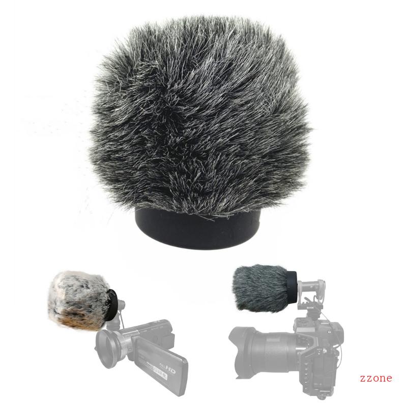 Zzz Untuk Rode Videomic Go II Microphone Windscreen Penutup Bulu Buatan Windshield