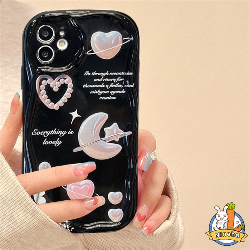 Xiaomi Redmi 12C A1 10C 10A 10 9 9A 9C 9T Redmi Note 12 12s 11 11s 10 10s 9 9s Pro Xiaomi 12 11 Lite Poco X3 Pro 3D Wavy Curved Edge Fantasy Dream Hati Warna Warni Love Phone Case