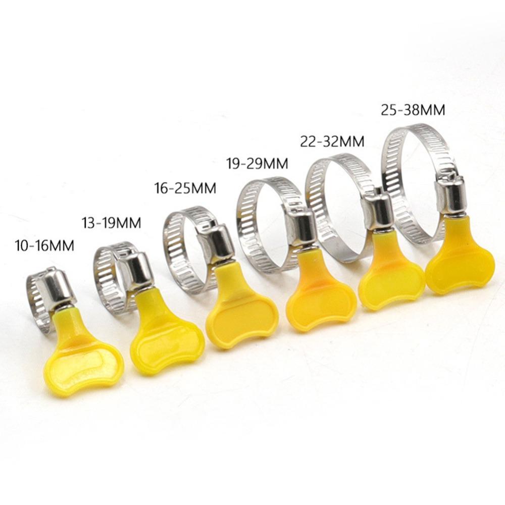 Lanfy Drive Hose Clamp Butterfly 10pcs Klem Tabung Hoop Spring Clip Klem Selang