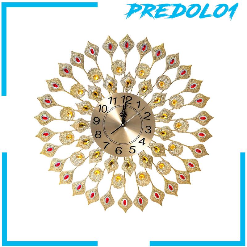 [Predolo1] Jam Dinding Merak Ornamen Jam Hias Untuk Ruang Tamu Kamar Tidur