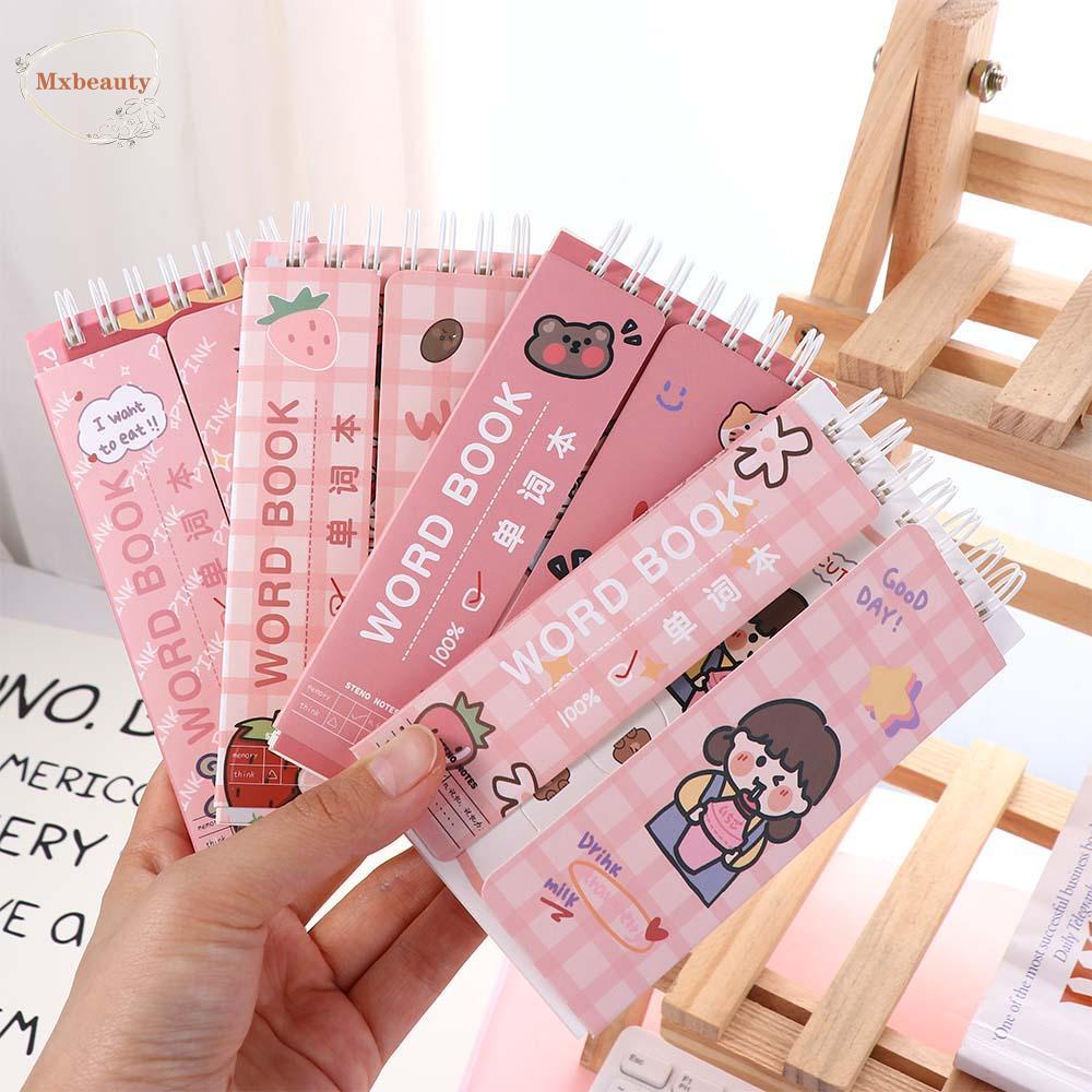 Mxbeauty Buku Kata Kawaii Journal Notebook Memo Pad Tulisan Mini Pads Binder Book Buku Kosa Kata