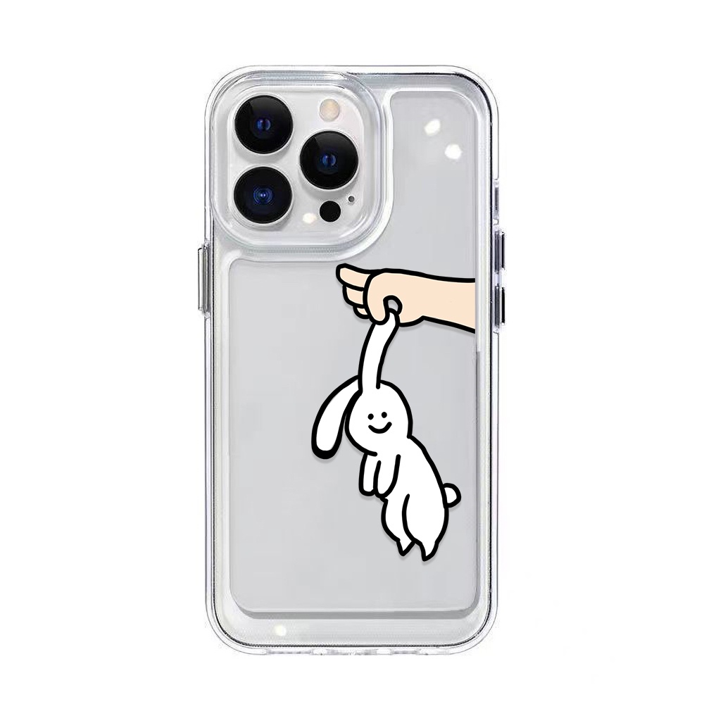 Case Kelinci Kartun Untuk Redmi Note10 11 11E 11S 12 8 8T 9 9S 10 Xiaomi 11T 12T 13Pro 13 Mi 10 10 Pro 10T Lite 10T 11 12 Poco F3 F4 M3 X3 X4 X5 Pro Akrilik Space Cover Belakang TPU