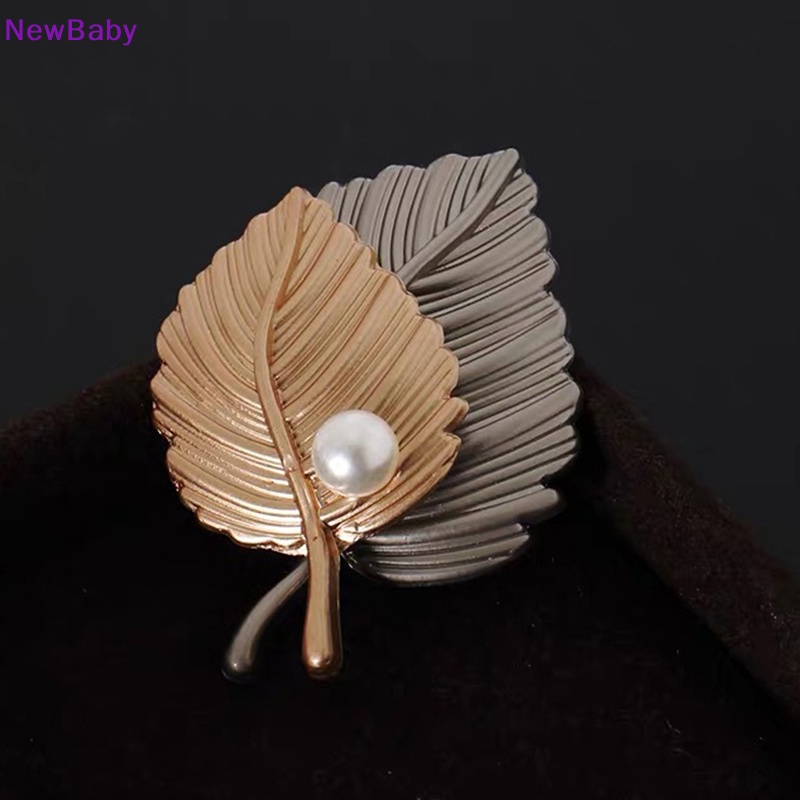 Newbaby Maple Leaf Bros Logam Vintage Wanita Gadis Menawan Indah Kerah Lapel Pin Fashion Perhiasan Hadiah Aksesoris Pakaian Pesta ID