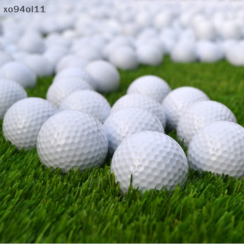 Xo 10buah Bola Spons golf Putih Alat Latihan indoor Dan outdoor OL