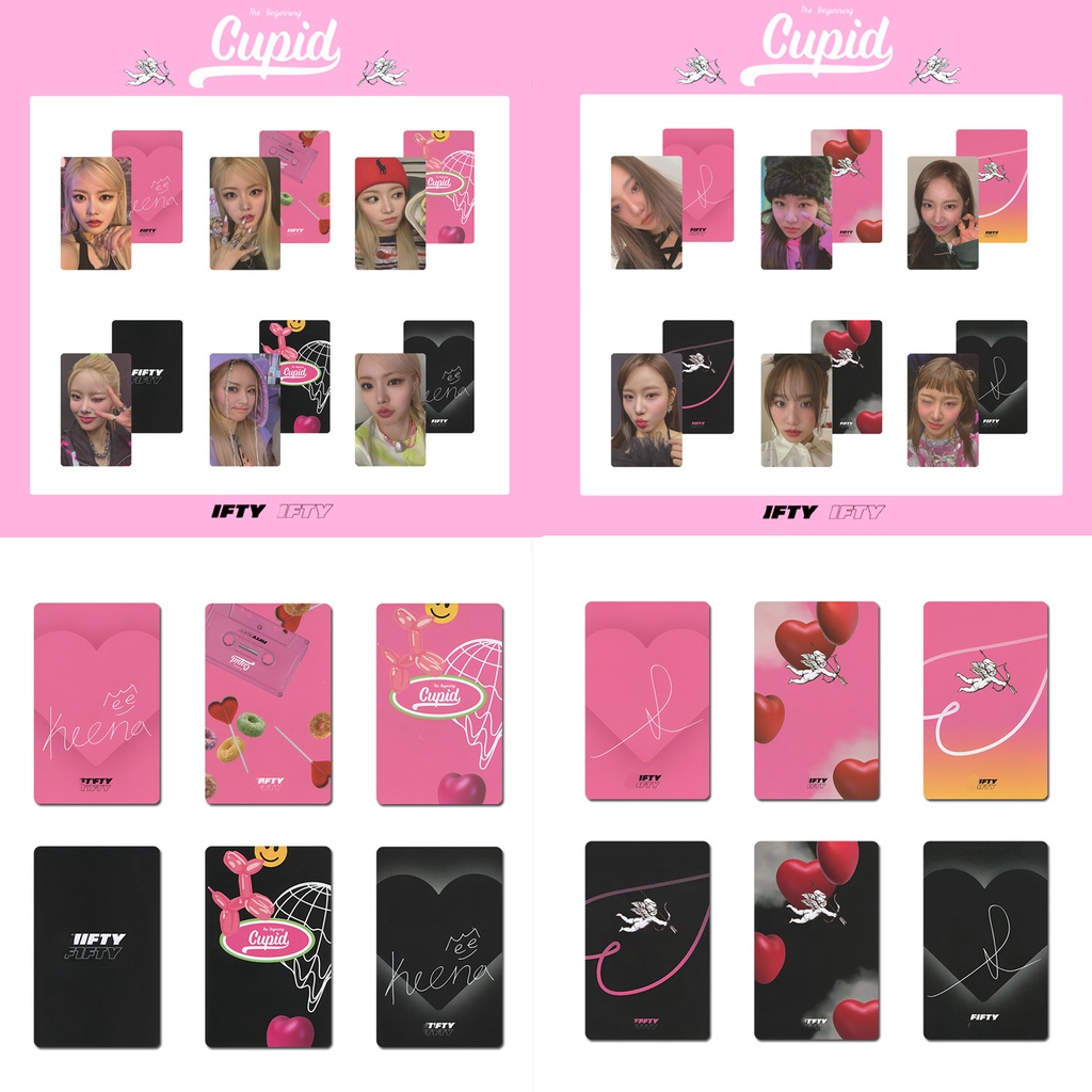 6pcs /set Album FIFTY FIFTY The Beginning: Cupid Photocards Kartu Lomo Kpop Postcards