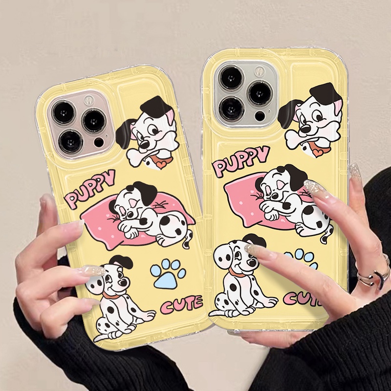 IPHONE Soft Phone Case Kompatibel Untuk Iphone14 13 11 12 Pro XS Max X Xr7 +8 Plus Casing Cute Puppy TPU Silikon Shockproof Cover