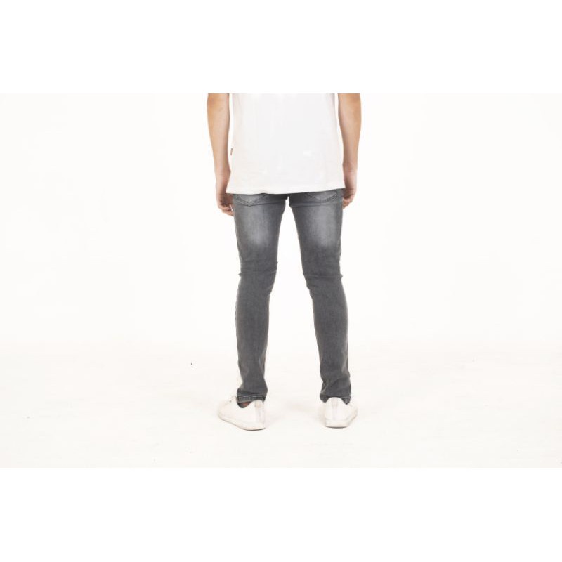 Weird Jeans  - Grey Stone - Celana Jeans Pria Skinny Slimfit Strech polos