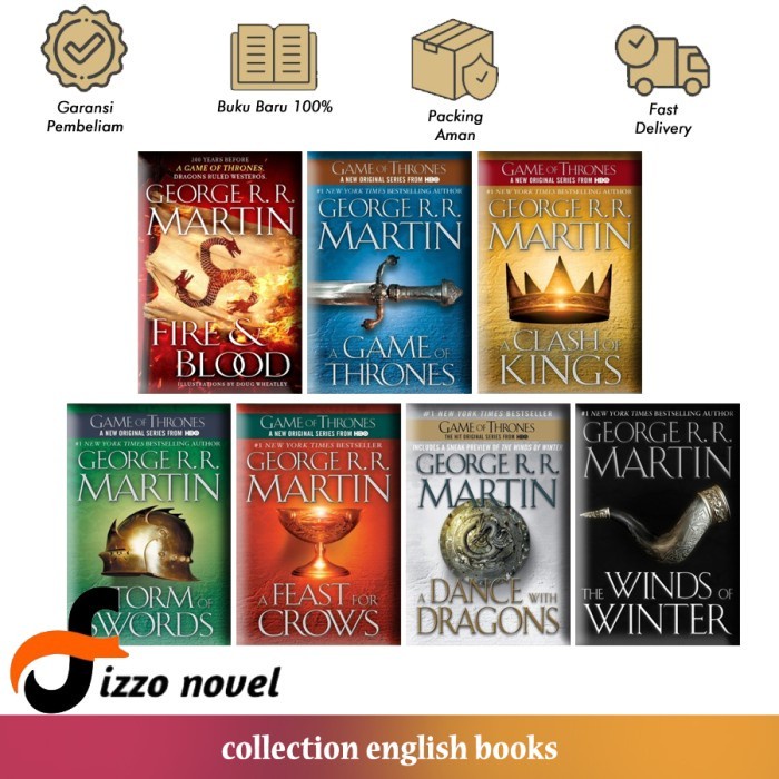 A Song of Ice and Fire (A Game of Thrones) - George R. R. Martin (Eng) - Fizzo Novel