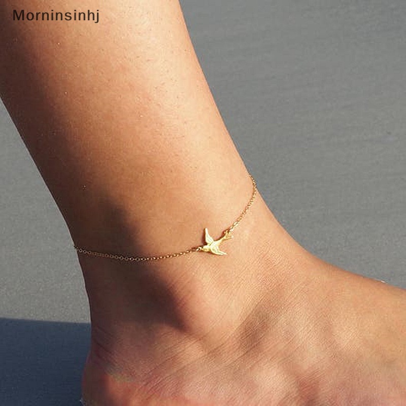 Mornin Trendy Dove of peace Anklet Feet Gelang Kaki Untuk Wanita Pantai Alas Kaki Gelang Kaki Boho Pesta Musim Panas Perhiasan id