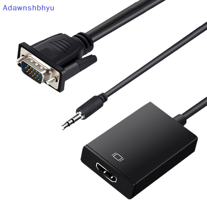 Adhyu Full HD 1080P VGA to HDMI-compatible Converter Adapter Kabel Dengan Output Audio VGA HD Adapter Untuk PC laptop Ke HDTV Proyektor ID