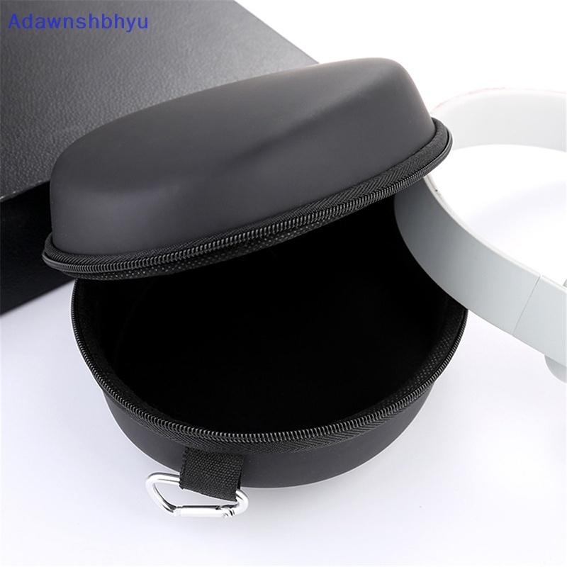 Adhyu Tas Headset EVA Lipat Portable Tas Penyimpanan Headphone Pelindung Case Holder Membawa Hard Box Headphone Earbuds Pouch ID