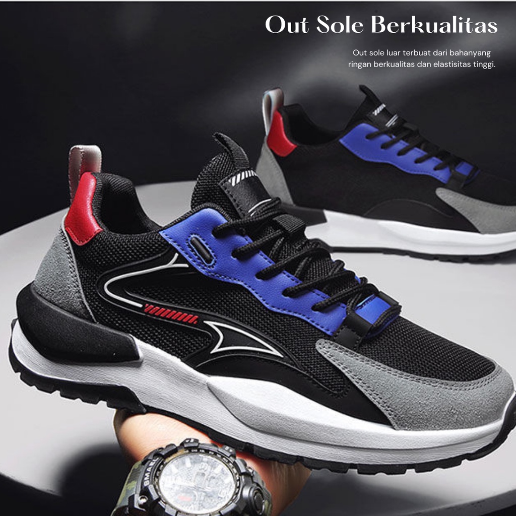 Sepatu Sneakers Kasual Pria Men's Korean Fashion Casual Shoes Import