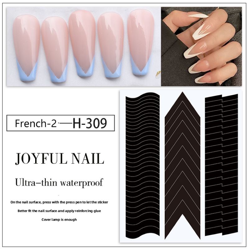 Stiker French Nail Gel UV SK