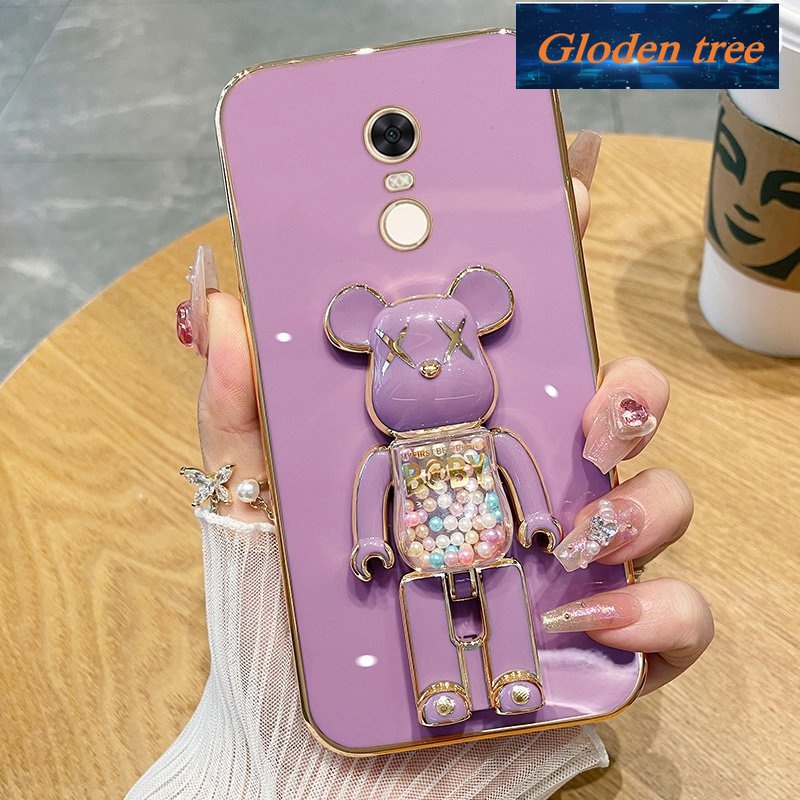 Toserbaloden tree -motifasing redmi 5 plus xiaomi redmi note 5 pro Casing ponsel kritingoftcase senggollectroplated silikon tahan guncangan umakurotector krancangan baru suketloden