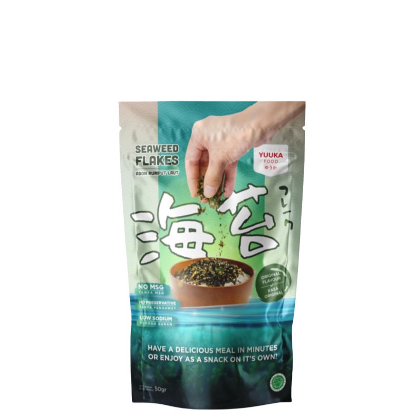 Yuuka Food - Abon Rumput Laut 50gr Non MSG - Seaweed Flake Mpasi