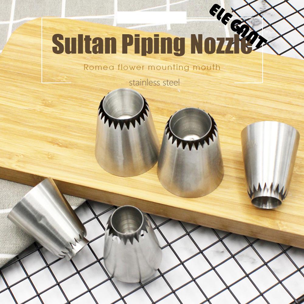 [Elegan] Icing Piping Nozzle Dessert Biskuit Cupcake Kue Dekorasi Rusian Pastry Tip