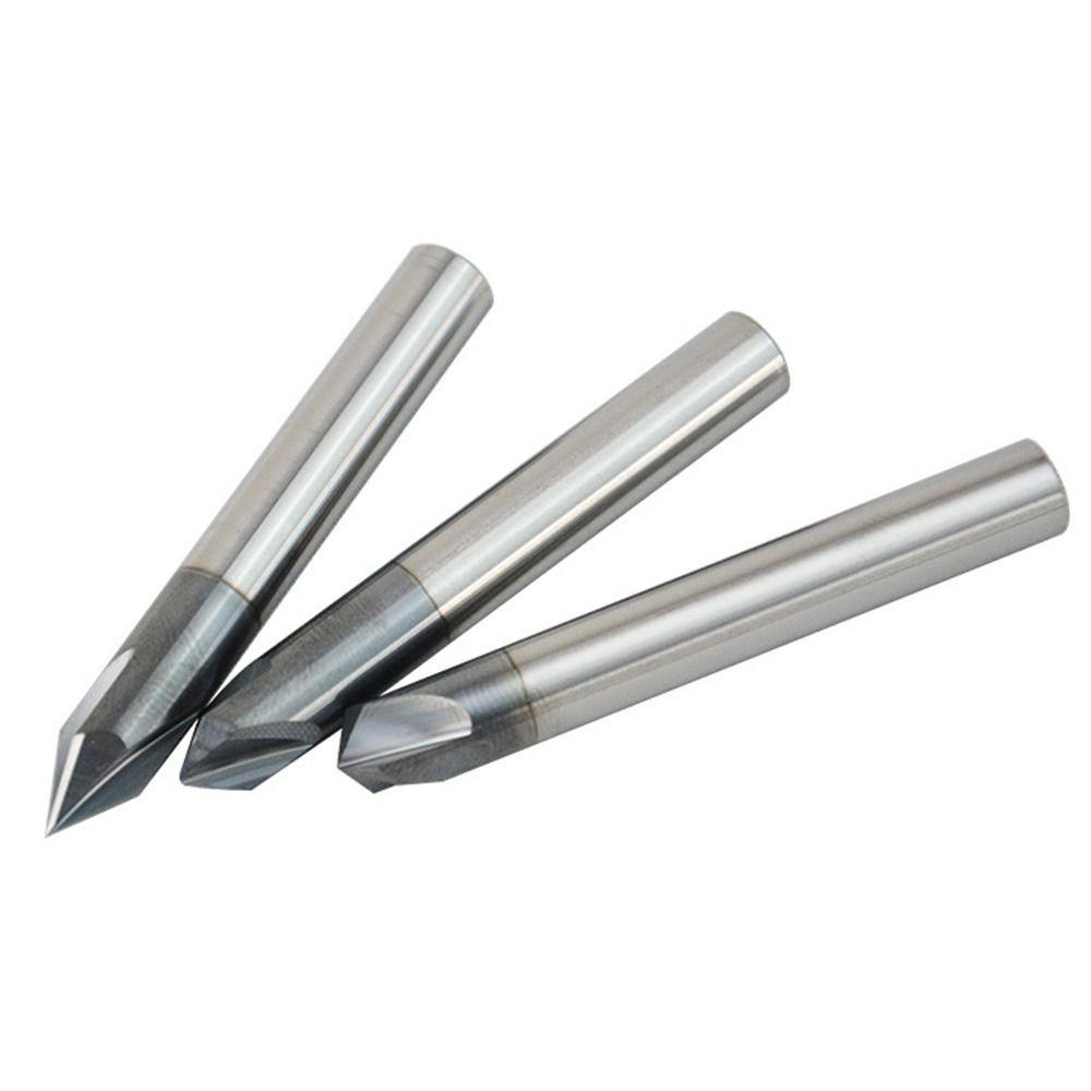 Populer Alur Lurus Chamfering 10gaya60 /90 /120Derajat CNC Alat Pemotong Milling