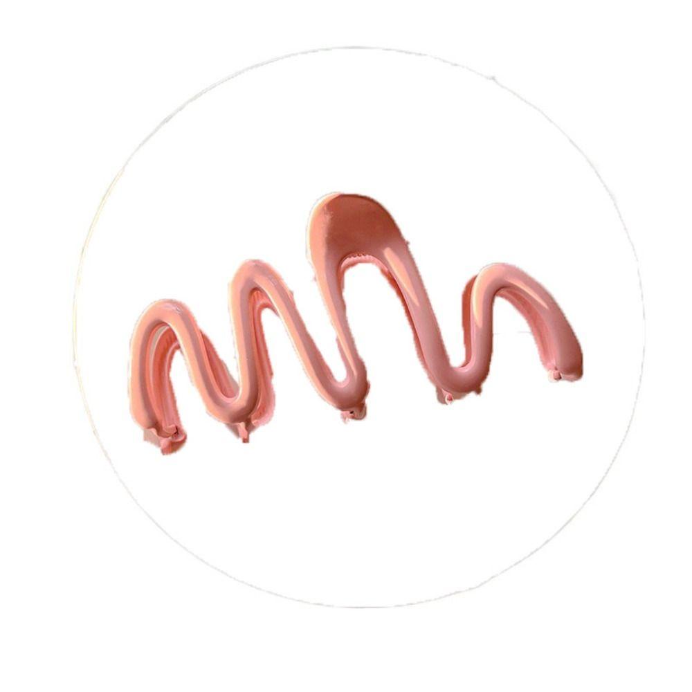 Needway Wave Hair Claw Temperamen Manis Warna-Warni Resin Tidak Teratur Gaya Korea Klip Hiu Untuk Wanita