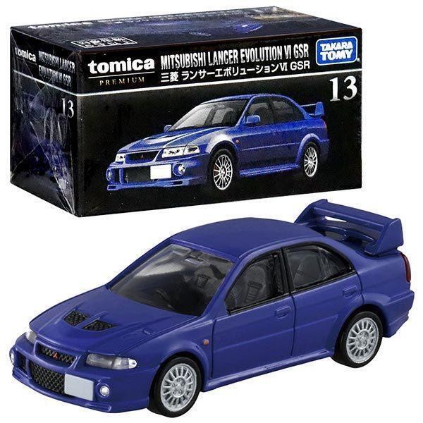 Toys Tomica Premium #13 Mitsubishi Lancer Evolution VI GSR (Blue)