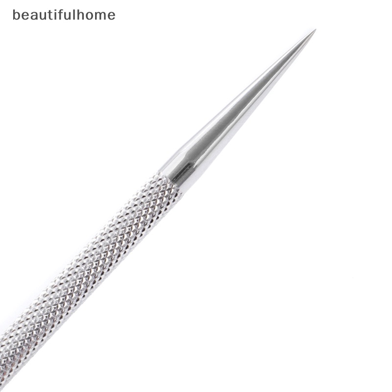 {beautifulhome} Double Ended Nail Pusher Cuticle Remover Manicure Pedicure Alat Baja Kecantikan.