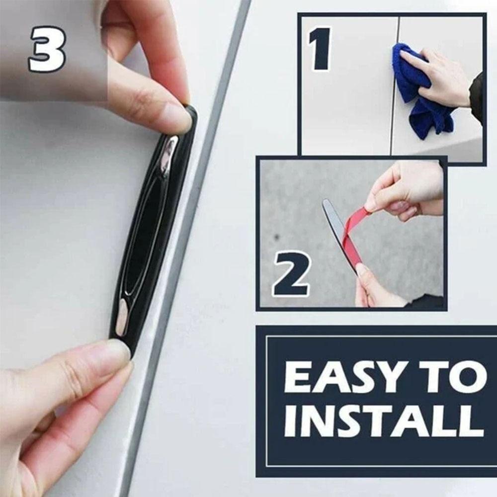 Populer Pelindung Pintu Mobil Anti Gores Body Mobil Protect ABS Putih Hitam Guard Strip Untuk Universal