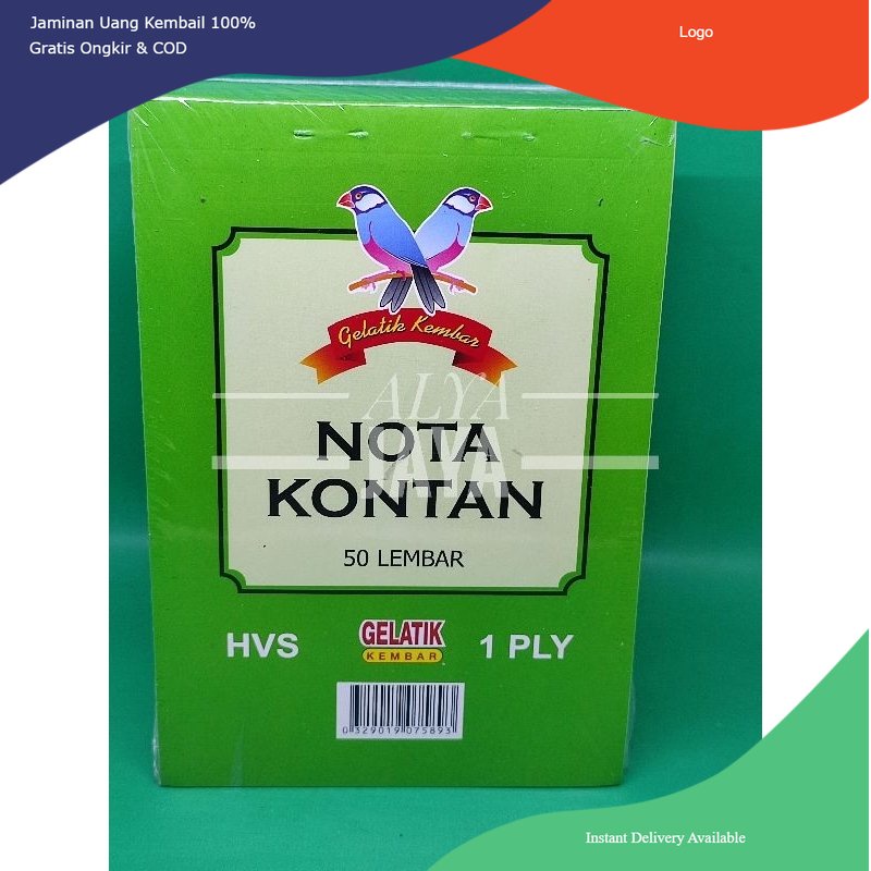 Buku Nota Kontan 1 ply 1 Pak Isi 10 Buku