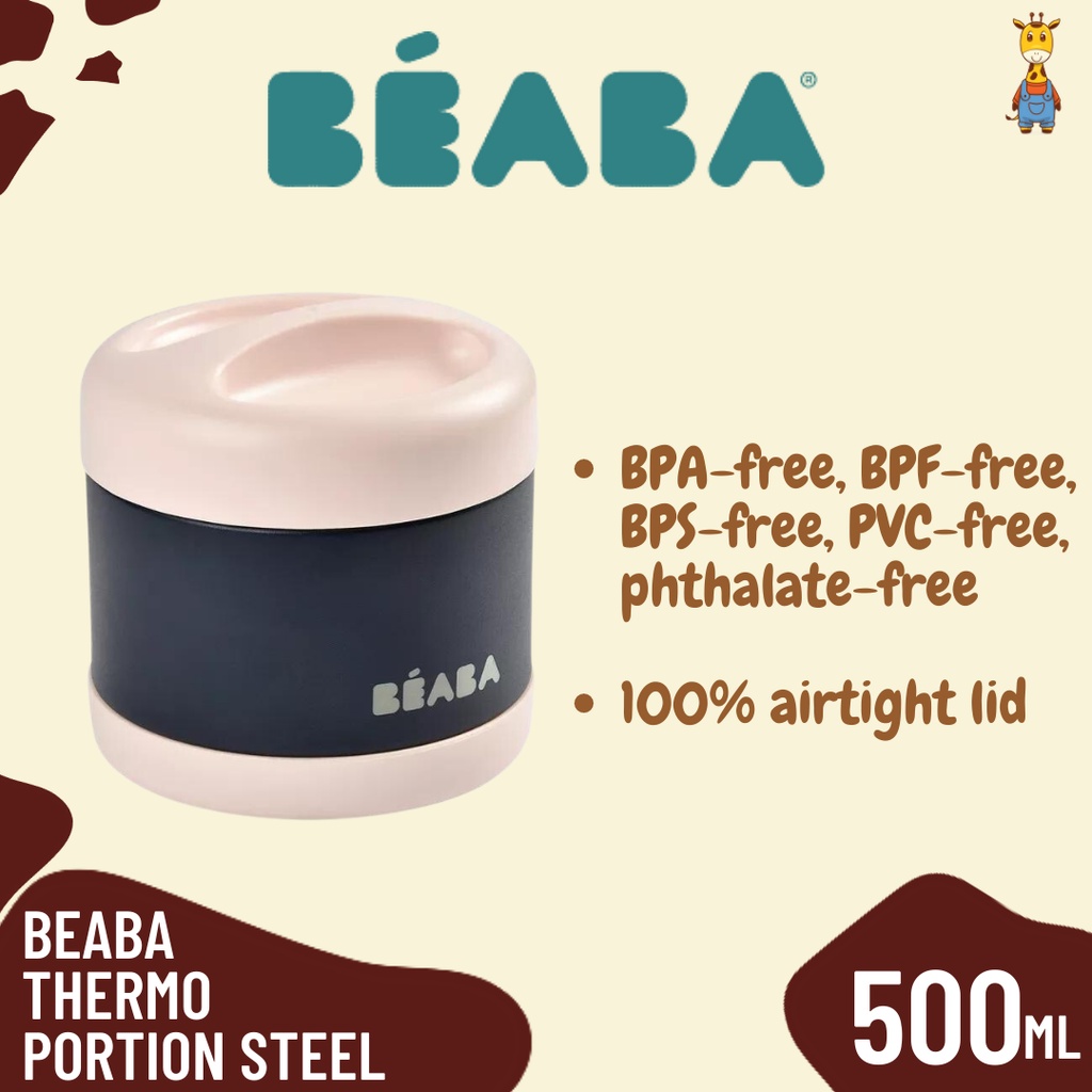 Beaba Thermo Portion Isotherme Stainless Steel Food Jar 500ml