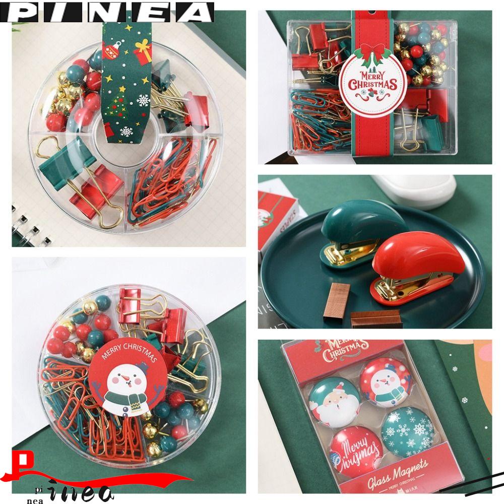 Pineapple Office Binding Set Natal Kreatif Stapler Klip Tiket Klip Kertas