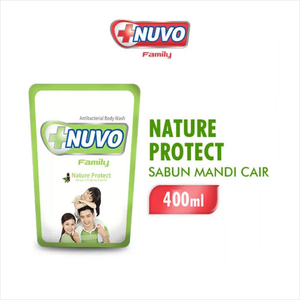 NUVO ANTIBACTERIAL BODY WASH 400ml SABUN CAIR