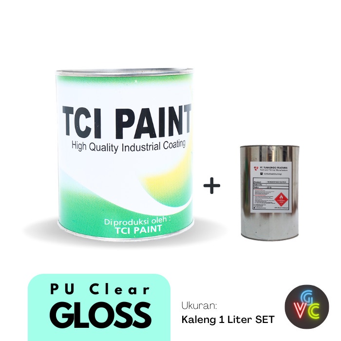 TCI Paint PU Clear Gloss 1 Liter SET - cat polyurethane