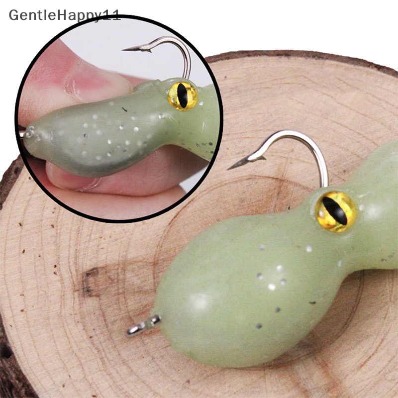 Gentlehappy 21g /11cm Squid Rok Memancing Umpan Lembut Buatan Air Asin Laut Lure Tackle Pesca Fishing Tackle Double Sharp Hook Assist Rig id