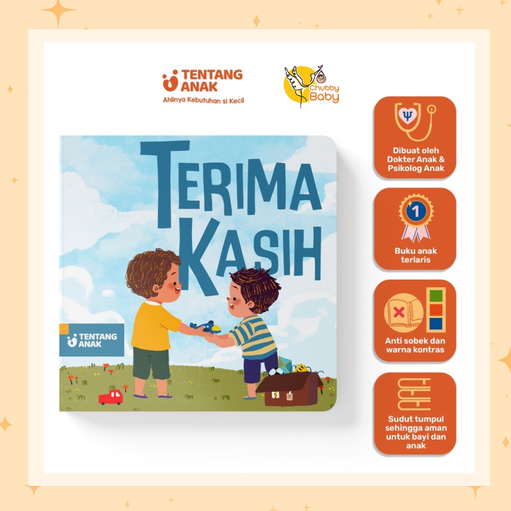 Tentang Anak - Board Book Terimakasih | Buku Cerita Gambar