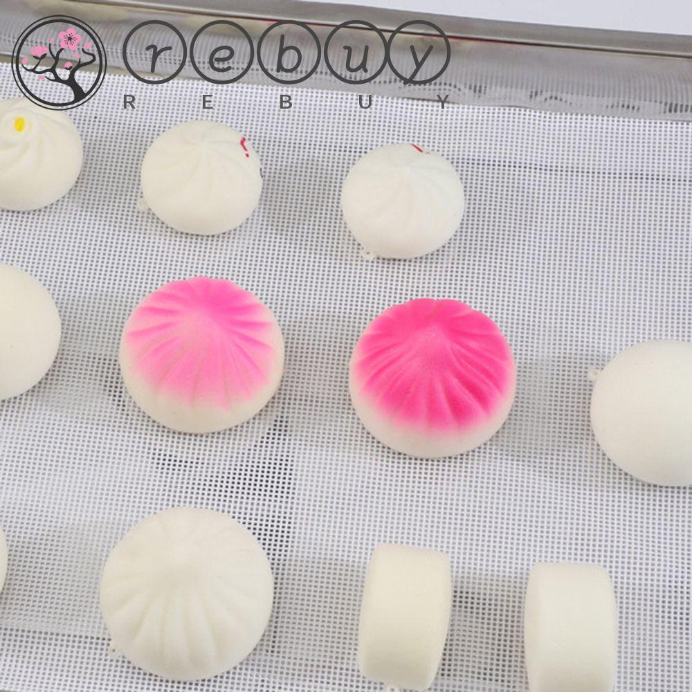 Rebuy Pastry Dim Sum Mesh Safety Square Silicone Alat Dapur Untuk Roti Membuat Matras Dehydrator Buah