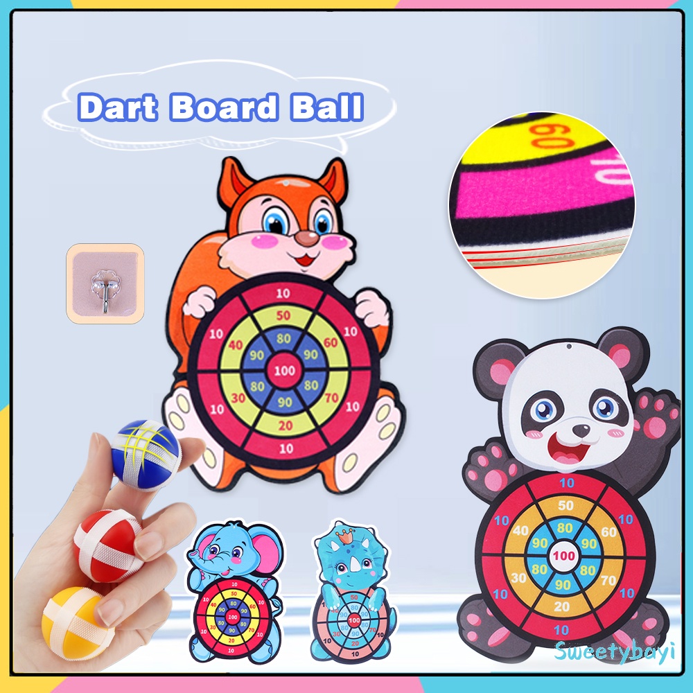 SweetyBayi Mainan lempar papan dart board ball target lempar bola dart Papan panah anak