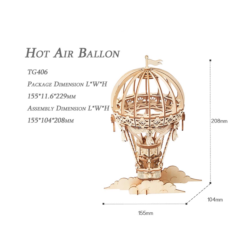 Toys Rolife Hot Air Ballon TG406