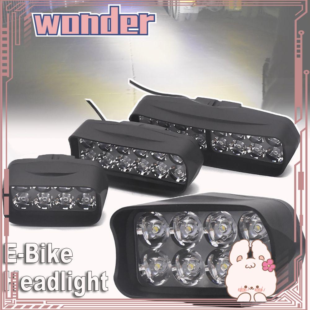 WONDER Wonder Lampu Depan Sepeda Listrik Waterproof E-Bike Scooter Motorcycle Refitting Parts8 /12 /16 Lampu LED