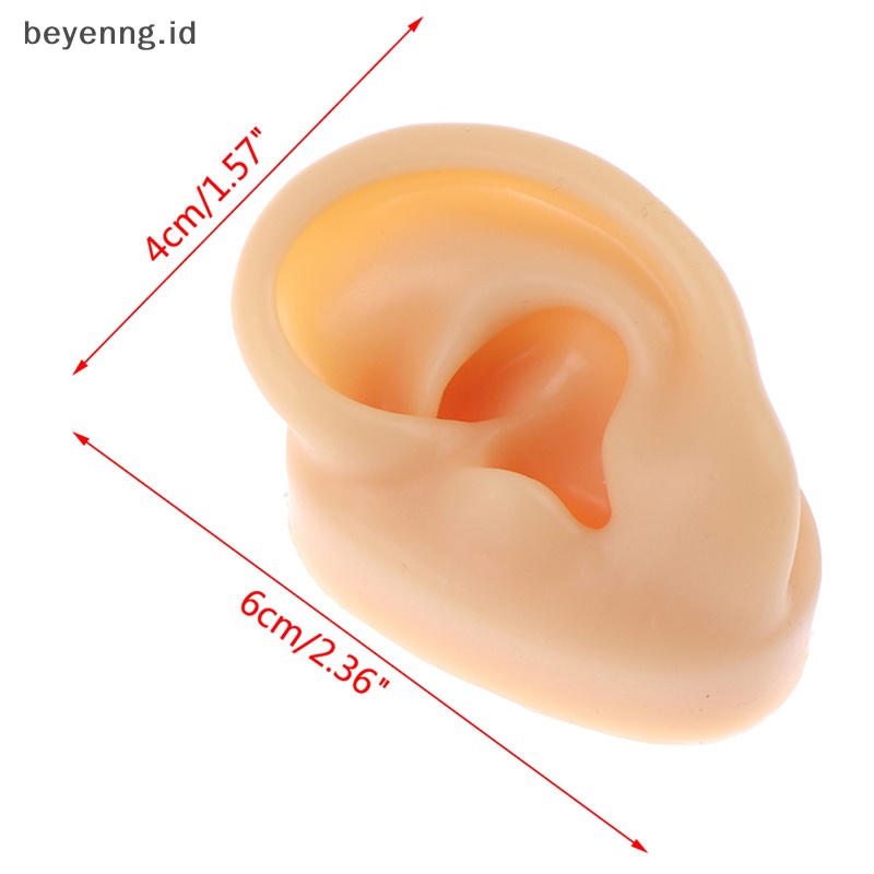 Beyen 1X Alat Latihan Model Telinga Bahan Silikon Ear Stud Display Alat Perhiasan Tubuh ID