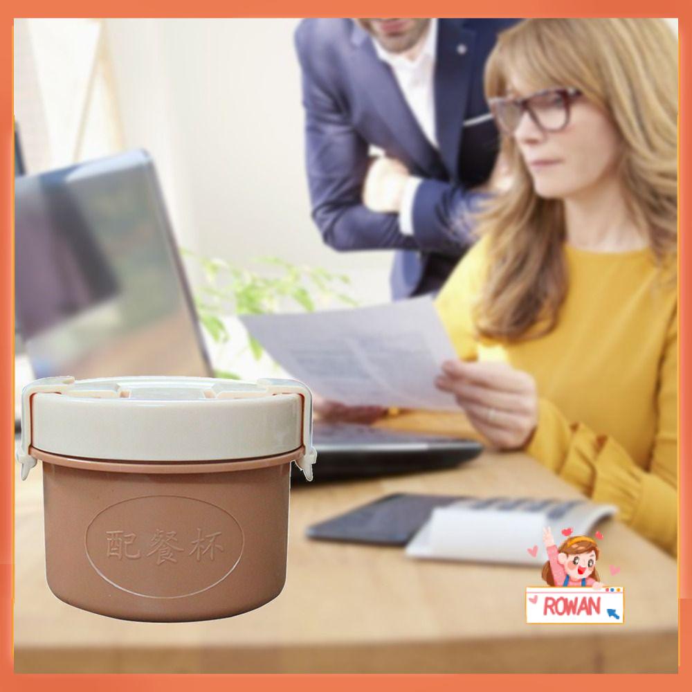 R-FLOWER Lunch Box Microwavable Untuk Pelajar Pekerja Kantor Dengan Sendok Wadah Makanan