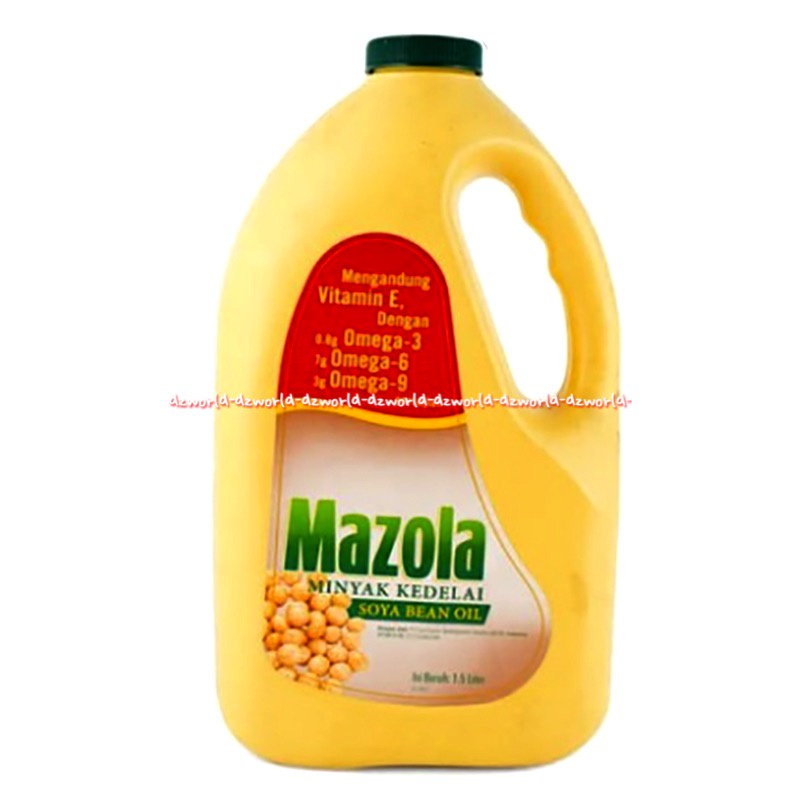 Mazola Minyak Kedelai 1.5L Soya Oil Kemasan Botol Derigen Mazzola Soy Oils Minyak Goreng Kacang Kedelai