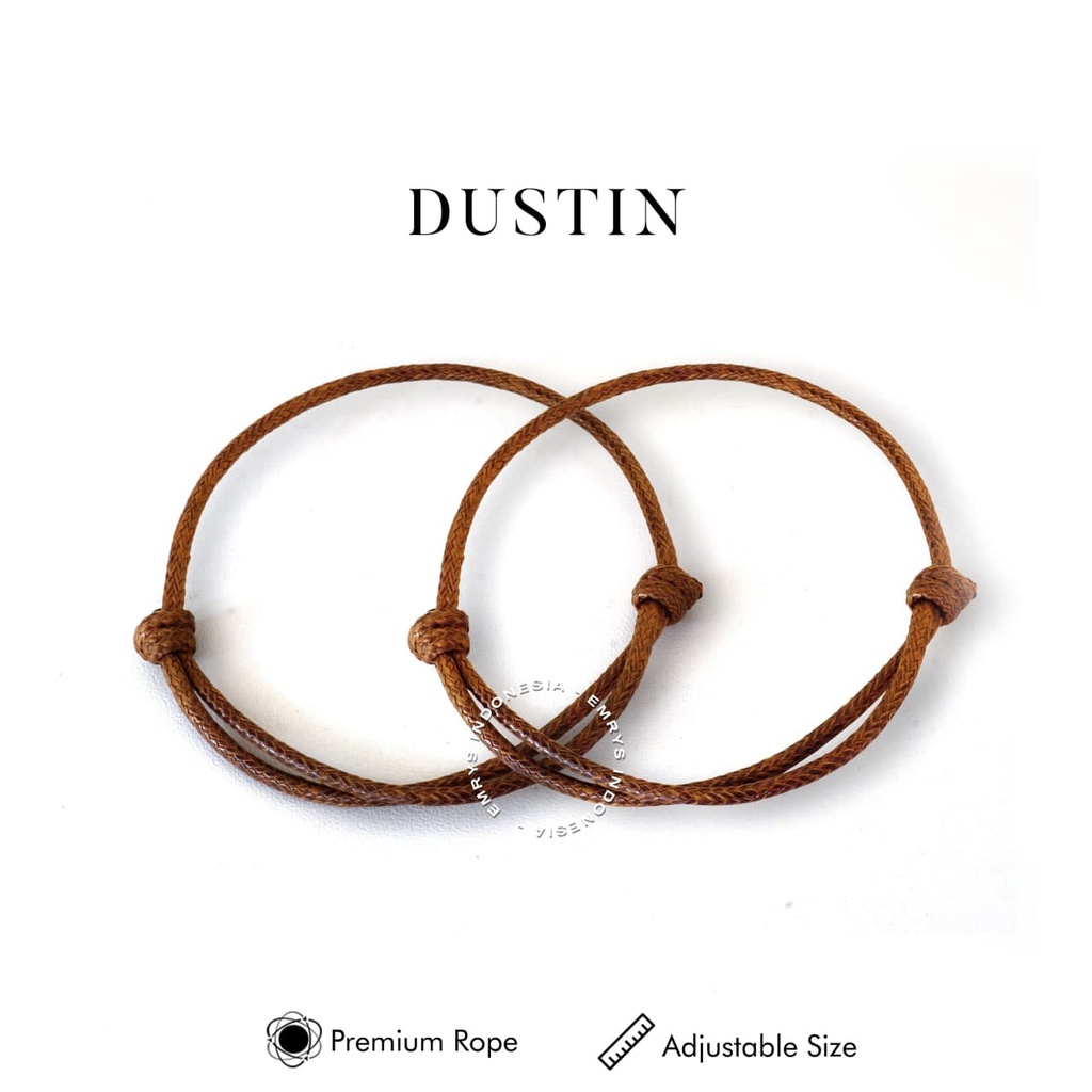 Emrys DUSTIN BROWN Simple Bracelet Gelang Couple pria wanita termurah