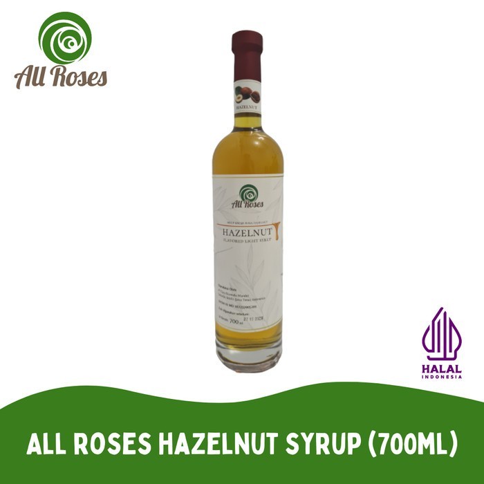 

All Roses Hazelnut Syrup 700ml - Sirup rasa Kacang Hazel