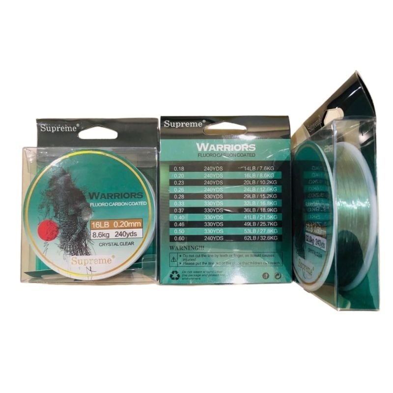 Senar SUPREME WARRIOR Fluorocarbon 240 yards/330yards